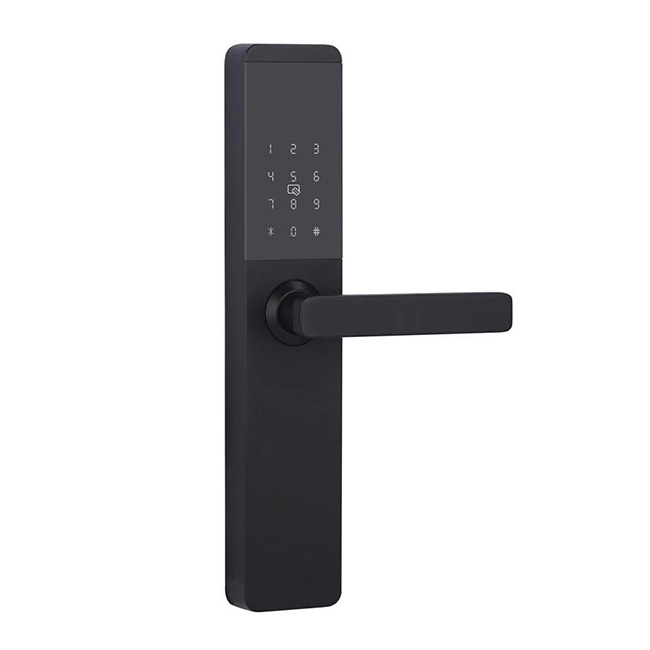 Safety Aluminium European Door Lock Smart Panel Hidden Blue Tooth Hotel Door Lock Tuya Smart Keypad Password Door Lock