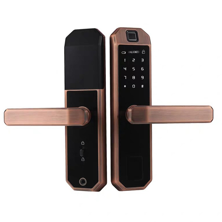 High Quality Usb Card Smart Home System Electrical Panel Mortise Lock Wifi Lock with Handles