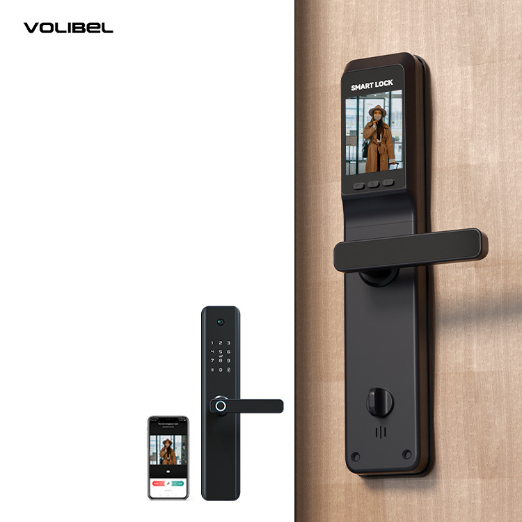 Volibel Smart Combination Electronic Fingerprint 1080 Hd Wifi Cameras Remote Fingerprint Smart Lock with Camera