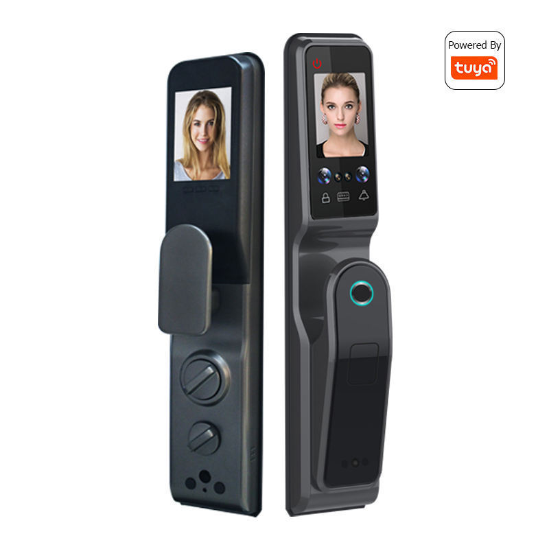 Volibel Tuya Wifi Fingerprint Recognition Cat Eye Automatic Face Door Lock Capture Function Smart Door Lock with Camera