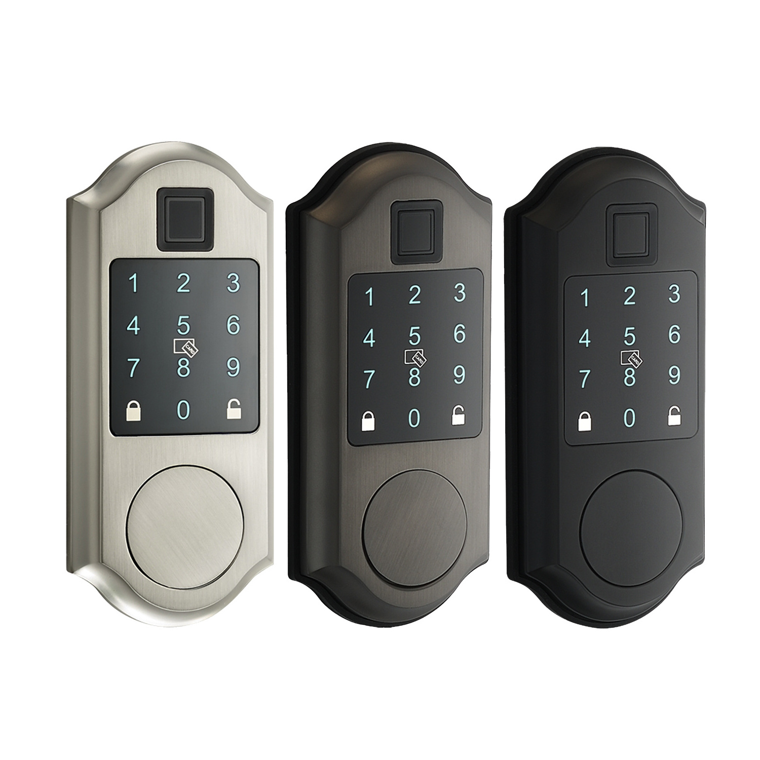 Volibel Digital Electronic Tuya App Ttlock Blue-Tooth Password Fingerprint Smart Deadbolt Door Lock With American Standard