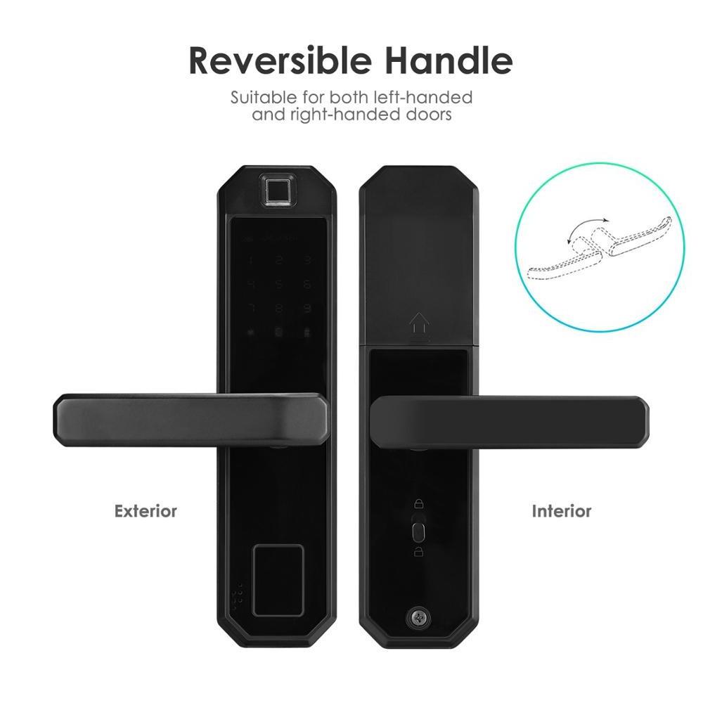 High Security Tuya Intelligent Digital Password Fingerprint Door Lock Volibel Electric Digital Fingerprint Smart Door Lock