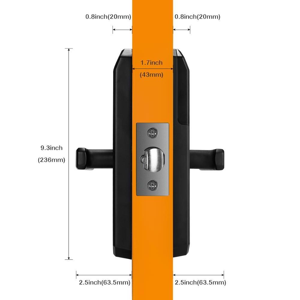 High Security Tuya Intelligent Digital Password Fingerprint Door Lock Volibel Electric Digital Fingerprint Smart Door Lock