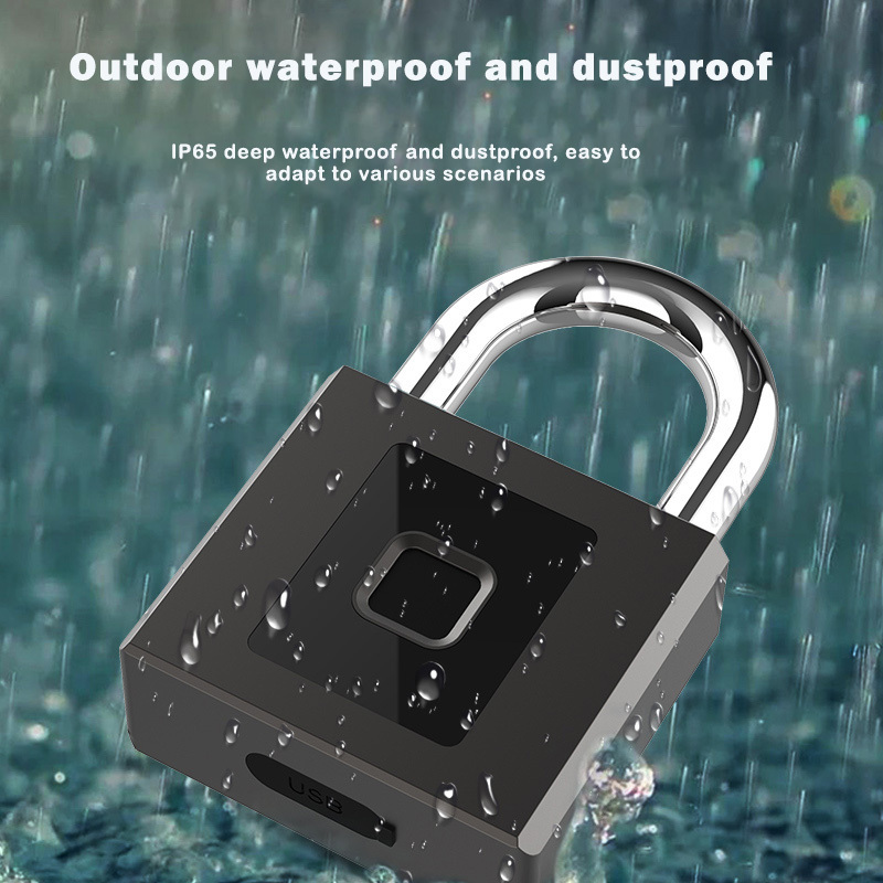 High Quality Smart Anti-theft High Security Padlock Thumbprint Security Padlock