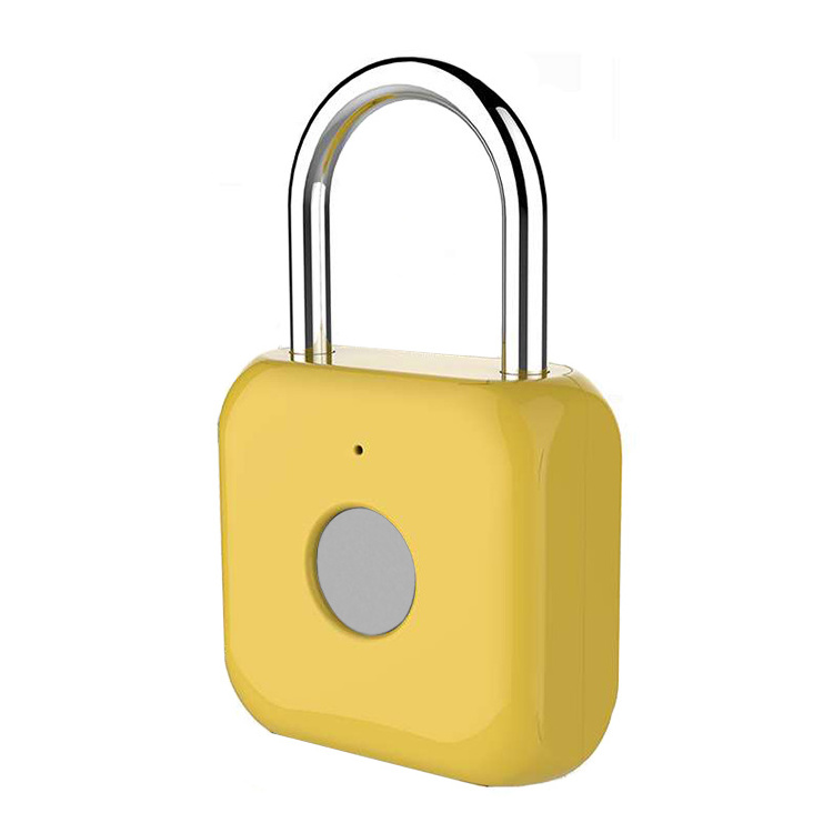 Hot Sale Smart Padlock Ip65 Waterproof Colored Magnetic High Security Custom Gym Alarm Fingreprint Keyless Biometric Padlock