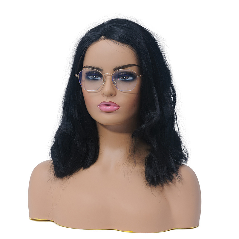 Realistic dummy head bust plastic female dummy head with shoulders head mannequin for display