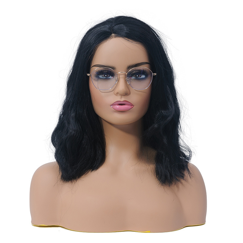 Realistic dummy head bust plastic female dummy head with shoulders head mannequin for display