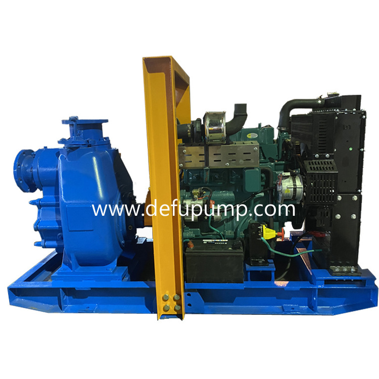 Diesel Engine TX6 Inch Self Priming Centrifugal Water Pump Cast Iron Sewage Pump