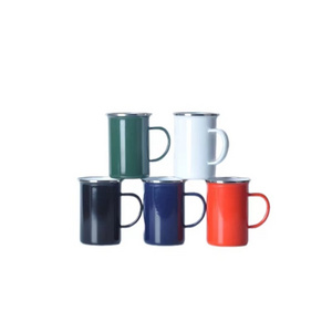 enamel coffee mugs camping luxury porcelain tea cup sets ceramic  blue enamel mug camp mug enamel