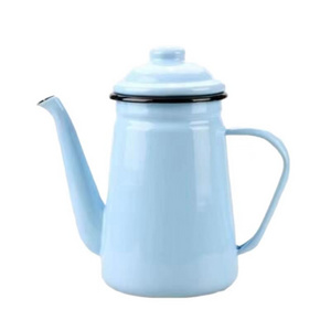 Factory Direct Sell Inexpensive Sturdy Enamel  coffee pot portable camping coffee pot coffee kettle pot