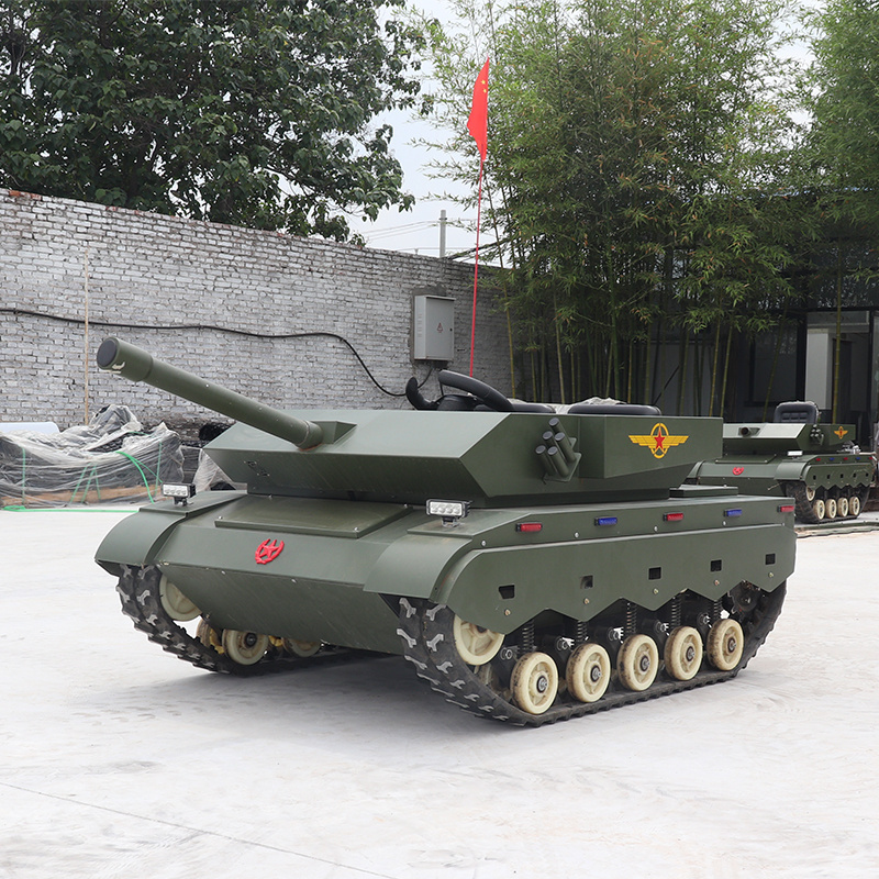 Well selling kids and adult snowmobile undercarriage tank vehicle AVT-T03D all terrain rubber track tank for amusement use