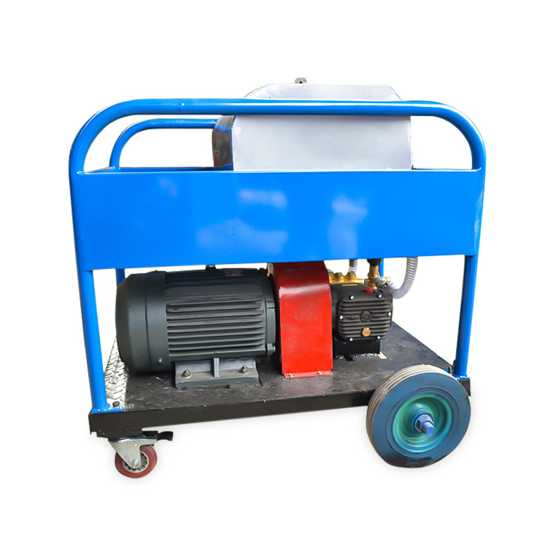 High Pressure Water Jet Pump Sewer Cleaning Machine Dirt cleaning on the surface of road, building, industrial