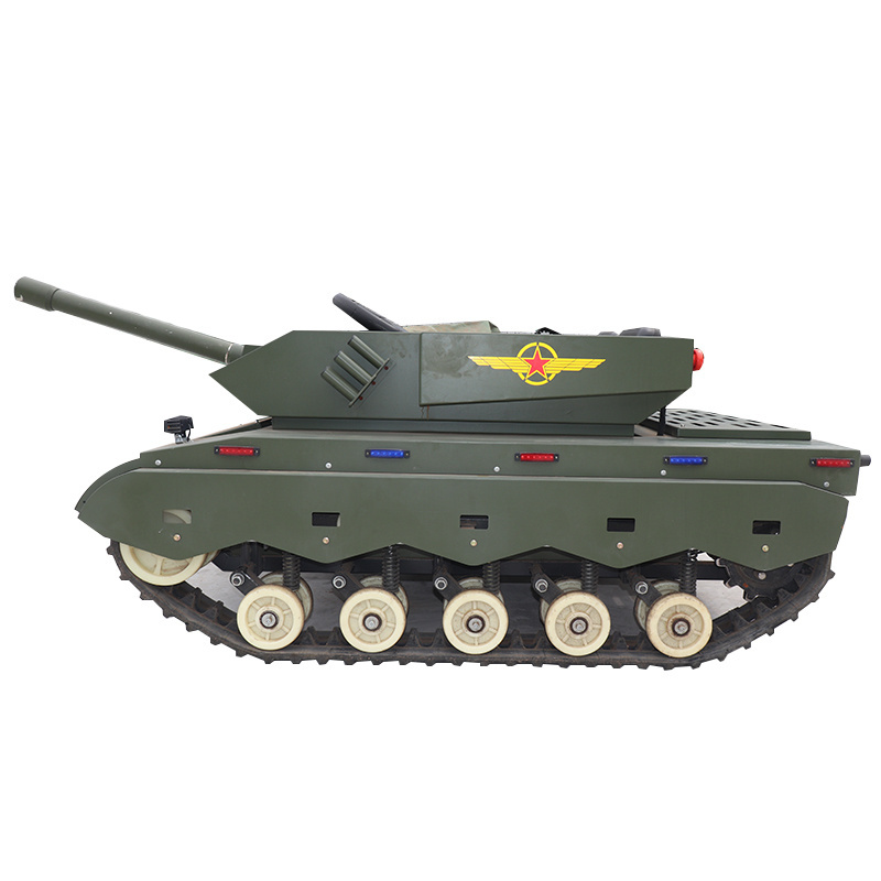 Well selling kids and adult snowmobile undercarriage tank vehicle AVT-T03D all terrain rubber track tank for amusement use