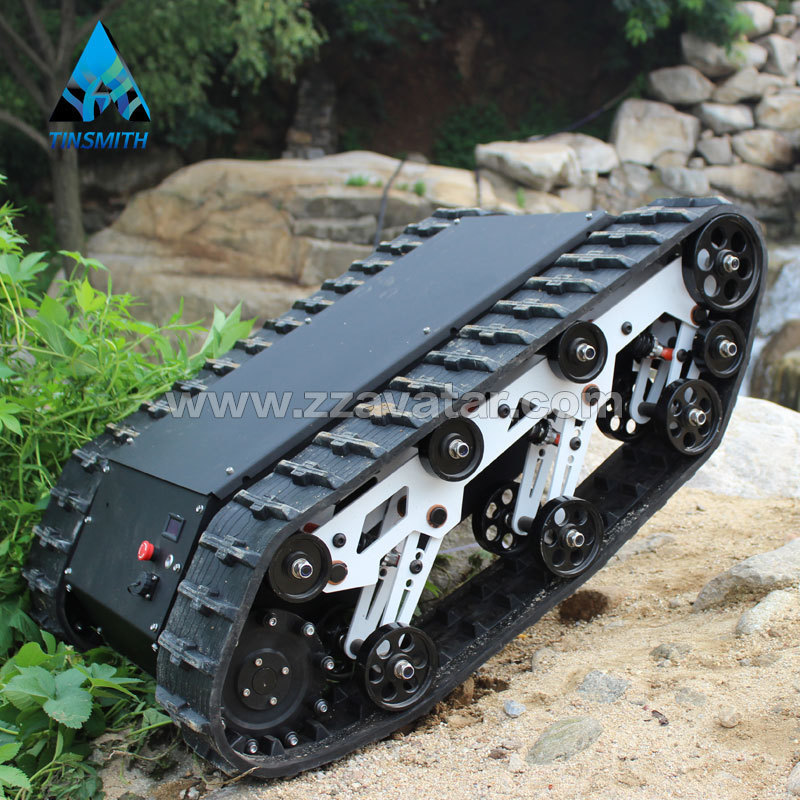 Rubber tracked wheelchair for ATV/SUV/UTV/rubber track undercarriage robot all terrain vehicles tracked robot AVT-9T