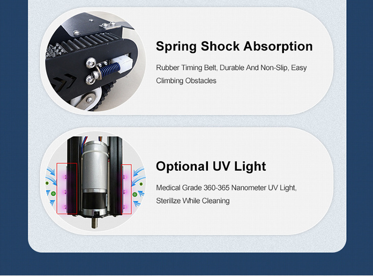 Rotobrush robot disinfection air duct cleaning equipment