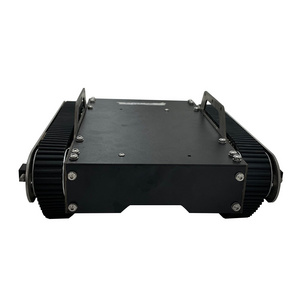 Light weight small ATV rubber crawler chassis mounted mini tracked vehicle for robot research