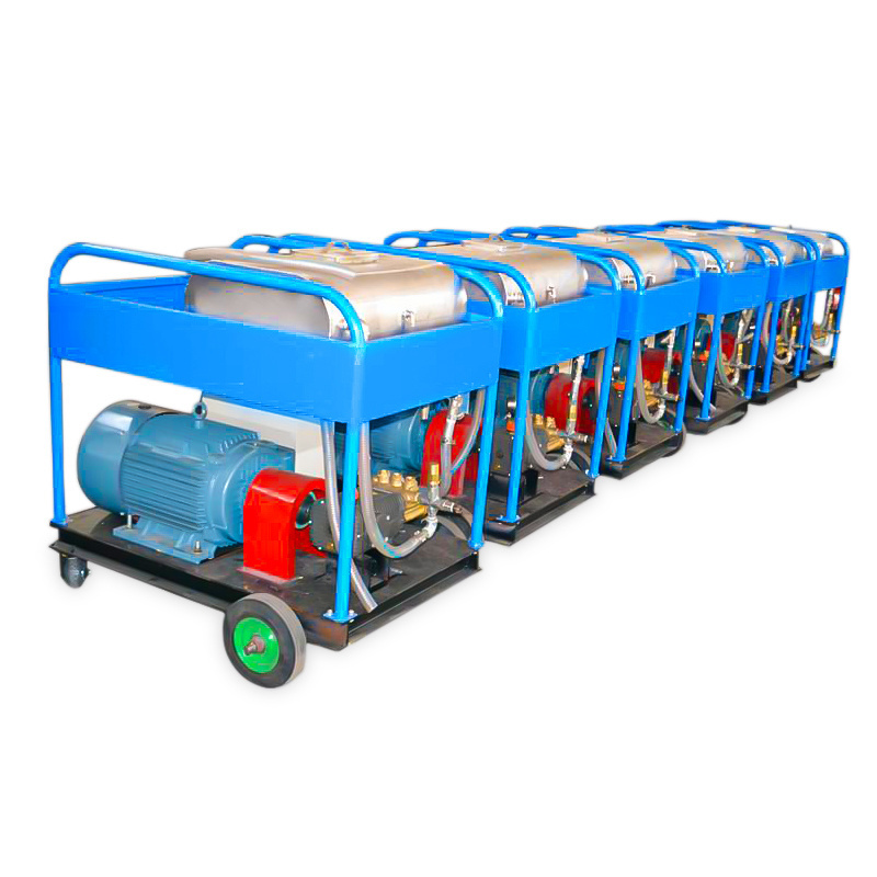 High Pressure Water Jet Pump Sewer Cleaning Machine Dirt cleaning on the surface of road, building, industrial