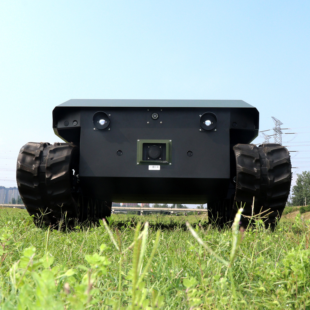 700KG Load RC Tank Crawler Robot Chassis Stair Rubber Track Chassis with DC Brushless Motor