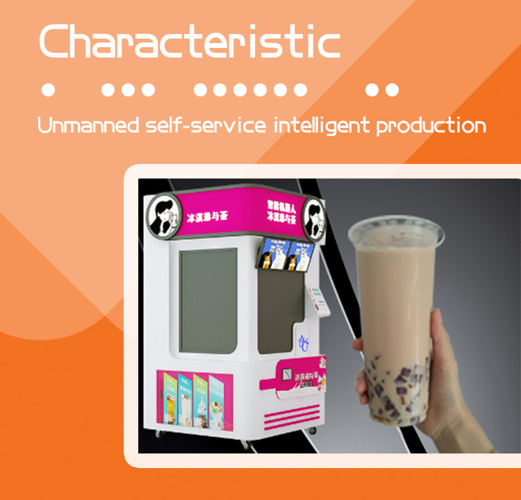 Robotics Arm Smart Milk Tea Cold Hot Coffee Vending Machine Indoor and Outdoor Vending Machine