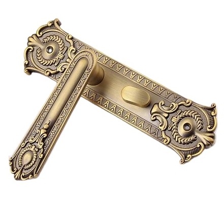 Luxury European Middle East Modern Solid Wood Interior Door Lock Bedroom Split Handle Knob