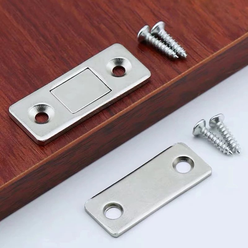 Furniture Hardware Magnetic Cabinet Catches Magnet Hidden Door Closer With Screw