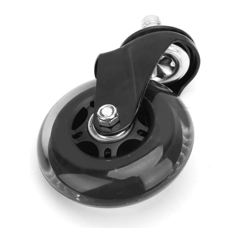 Replacement Rubber Office Chair Caster Wheels for Hardwood Floors and Carpet Home Office Use