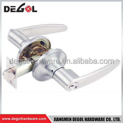 Popular in north american tubular lever door handle lock for bathroom