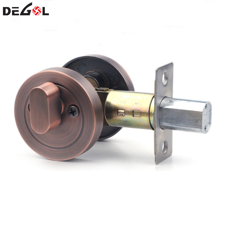 Red Bronze Mortice lock channel Double sided Keyless Cylinder Deadbolt Lock Set