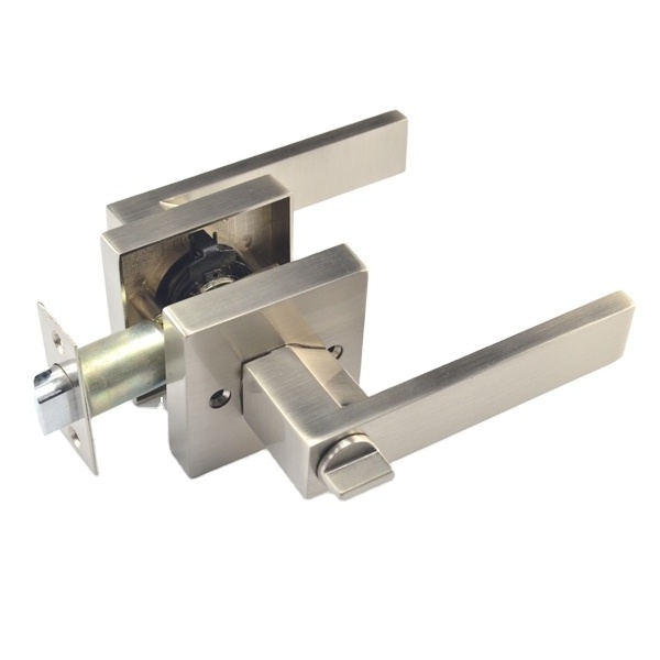 60-70MM Tubular Lever Room Door Lock with Steel Stainless Steel Wood Metal Brass Zinc Handles European Design Exterior Hotel Use