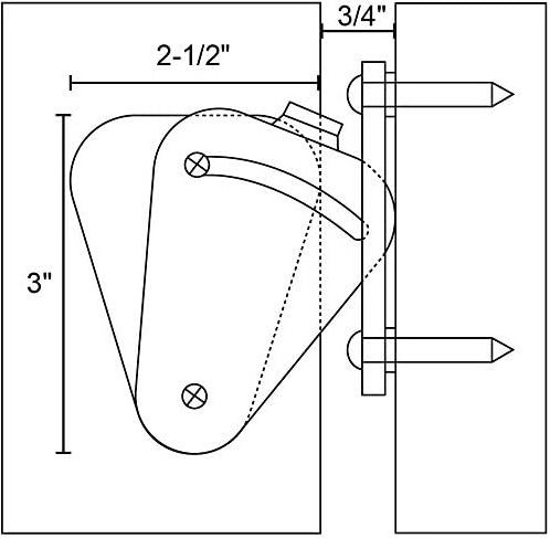 Security Steel Sliding Privacy Latch Barn Door Lock Hardware for Closet Shed Pocket Sliding Barn Doors Wood Gates