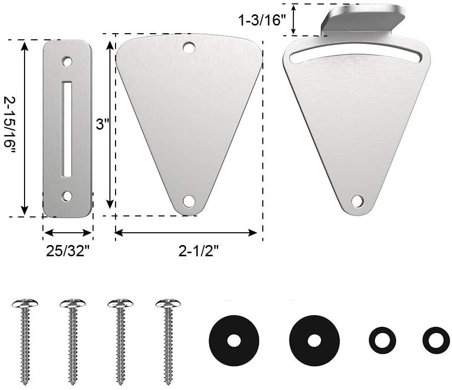 Security Steel Sliding Privacy Latch Barn Door Lock Hardware for Closet Shed Pocket Sliding Barn Doors Wood Gates