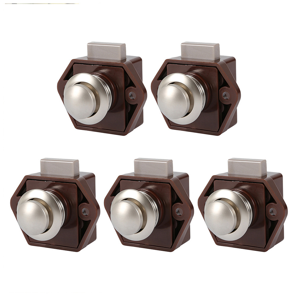 Diameter 20mm Camper Car Push Lock RV Caravan Boat Drawer Latch Button Locks For Furniture Hardware