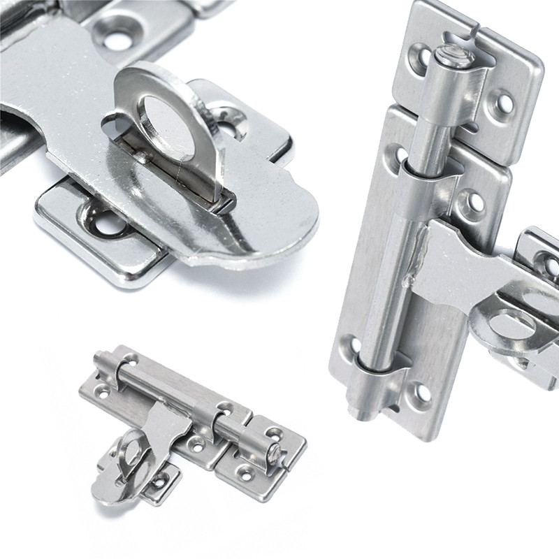 Sliding Hasp Latch Clasp Gate Lock Latch Stainless Steel Door Bolt Latch