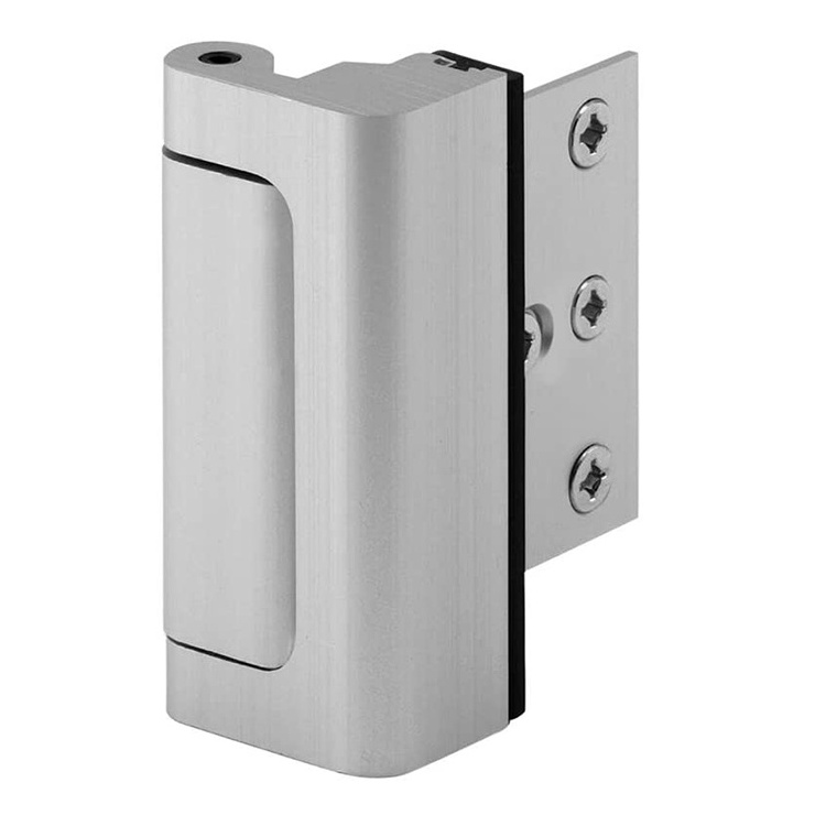 Aluminum 3 Inch Door Reinforcement Lock Durable 800 lbs Withstand Easy Installation Security for Wood Door for Home Use