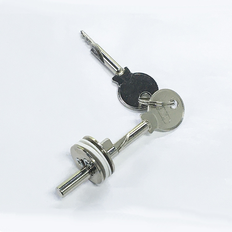 Hole diameter 16mm Glass door lock Sliding Glass Cabinet Lock Safety Anti-theft Showcase Display Cabinet Locks