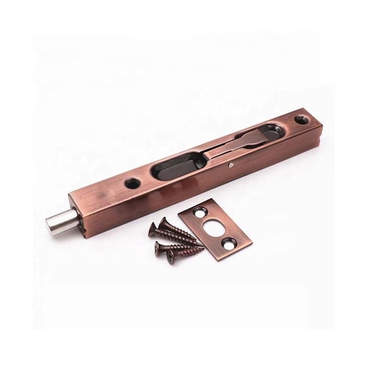 Bolt Guard Concealed Sliding Bolt Lock Concealed Security Door Lock for French Doors Wood Doors