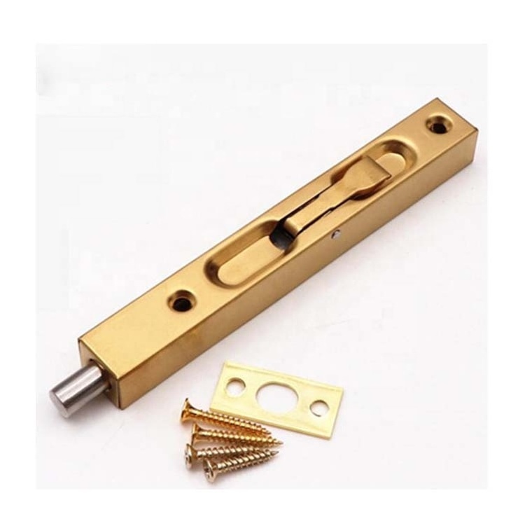 Bolt Guard Concealed Sliding Bolt Lock Concealed Security Door Lock for French Doors Wood Doors