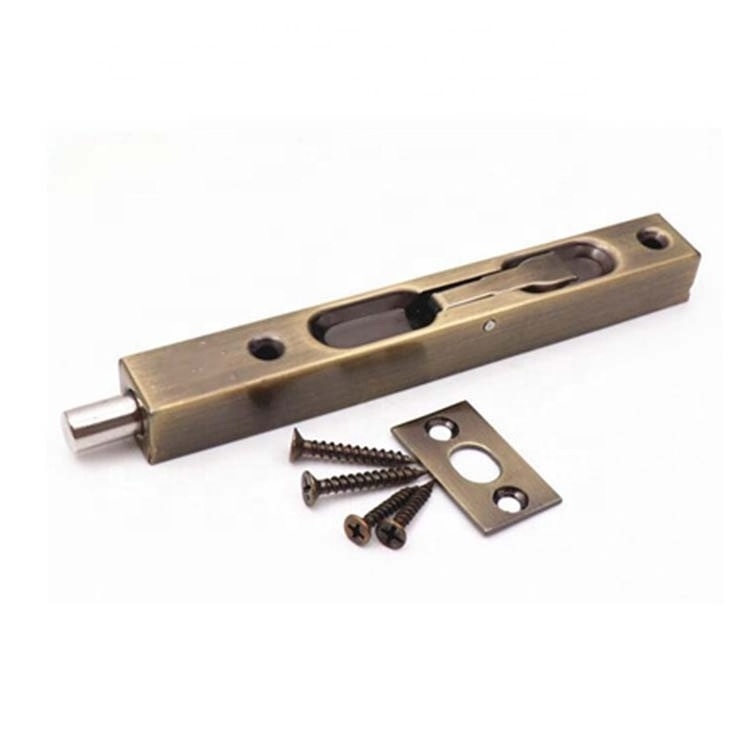 Bolt Guard Concealed Sliding Bolt Lock Concealed Security Door Lock for French Doors Wood Doors