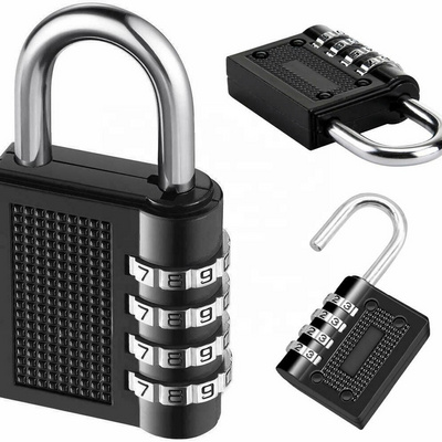 factory customized Combination Lock Padlock 4 Digit Weatherproof Heavy Duty Gym Locker Travel Suitcase Bag Digital password lock