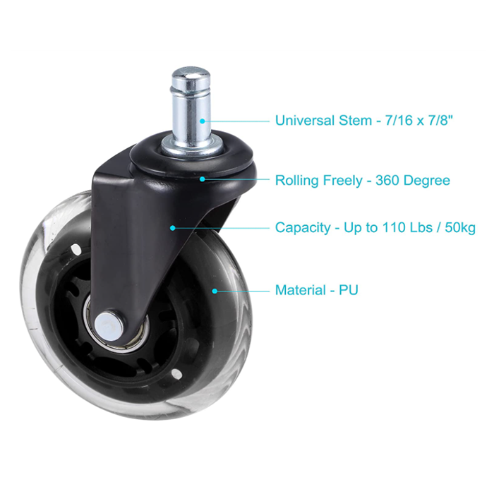 Office Chair Caster Wheel PU 3