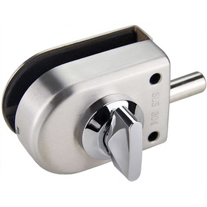 Stainless Steel Floor Glass Door Lock for durable and anti-corrosion home improvement