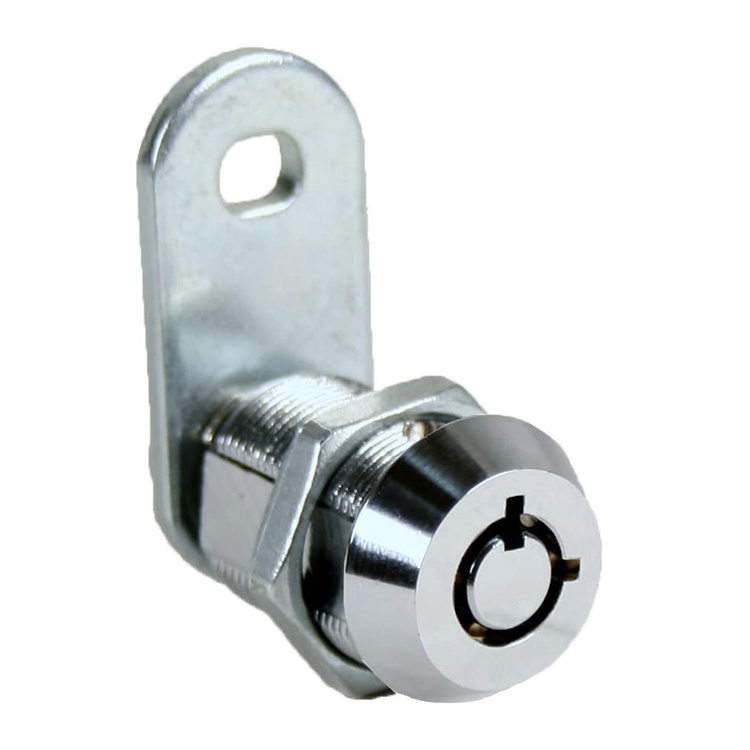 1-1/8'' Satin Nickel Finish Zinc Alloy Cam Locks Keyed Alike Cabinet & Toolbox Lock with Keys for Door Drawer & Desk Use