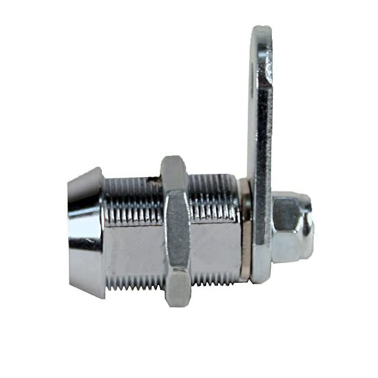 1-1/8'' Satin Nickel Finish Zinc Alloy Cam Locks Keyed Alike Cabinet & Toolbox Lock with Keys for Door Drawer & Desk Use