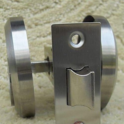 Stainless Steel Corridor Door Locks Cabinet Ring Pulls Furniture Hidden Recessed Pocket Lock Privacy Sliding Door Latch