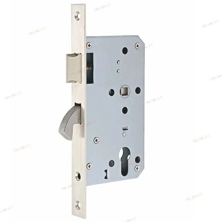 Roller Lock Brushed Finish Security Sliding Door Hook Latch Lock Body Mortise Door Lock