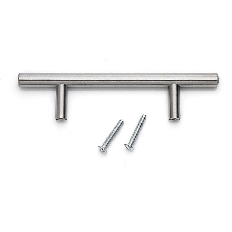 4-Inch Hole Centers Stainless Steel Cabinet Handles Alloy Door Closet Pulls for Hotels Offices Hospitals Home Drawer Pulls