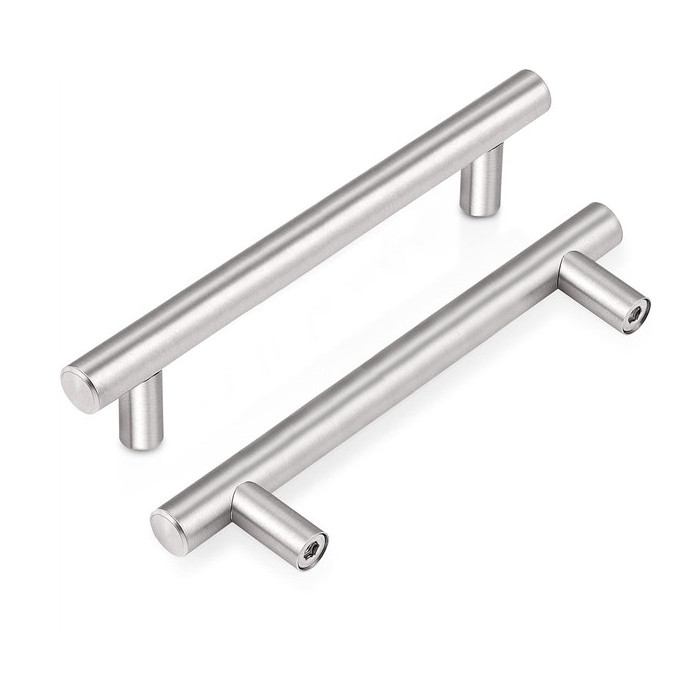 4-Inch Hole Centers Stainless Steel Cabinet Handles Alloy Door Closet Pulls for Hotels Offices Hospitals Home Drawer Pulls