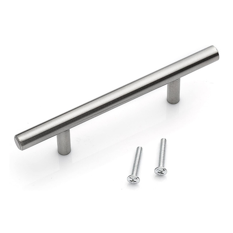 4-Inch Hole Centers Stainless Steel Cabinet Handles Alloy Door Closet Pulls for Hotels Offices Hospitals Home Drawer Pulls