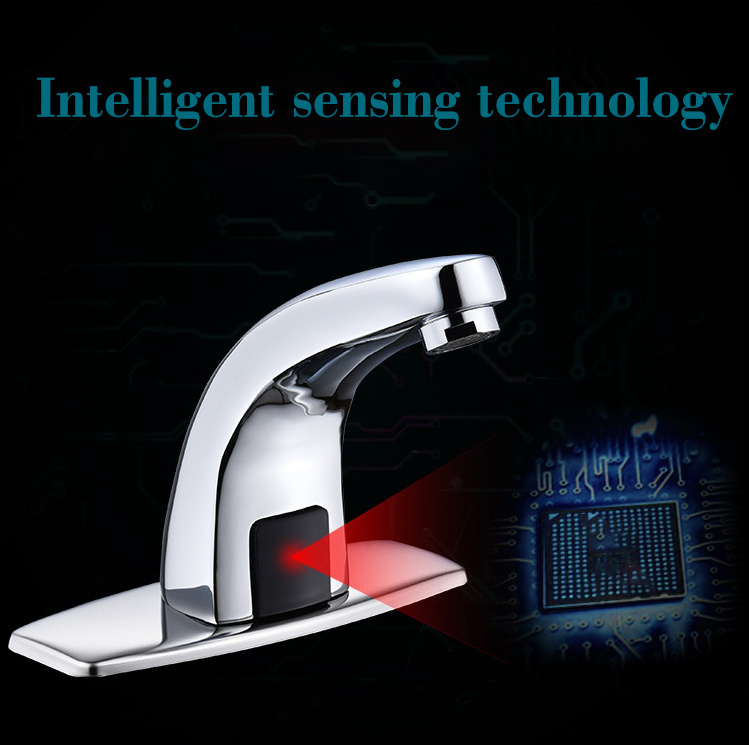 sink smart infrared automatic motion touchless sensor faucet bathroom basin faucet