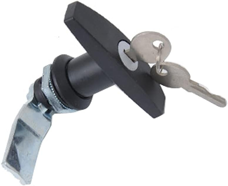 T Handle Door Black Garage Door Lock with Keys